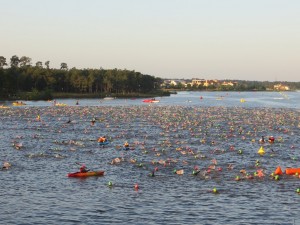 2500 athletes in the water